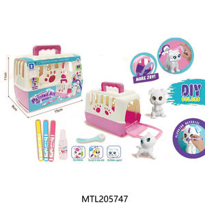 Çocuk çizim oyun Pet Graffiti yıkama oyuncaklar DIY renk boyama akın hayvan oyuncak - Product Image 6