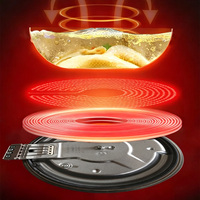 Cuisinière électrique JUSTA à 4 plaques chauffantes, en acier inoxydable de qualité 304, fourneau de cuisson commercial 10000-20000W pour restaurants et hôtels
