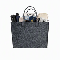 Sac fourre-tout en feutre non tissé pour femme LUOKAI, réutilisable, avec impression de logo personnalisé, écologique, pour le shopping, décontracté, grande capacité