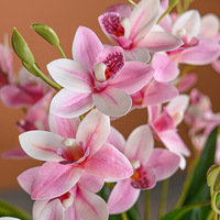 Set tanaman pot bunga anggrek buatan ruang tamu phalaenopsis