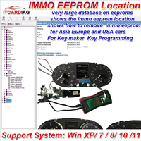 Software de Ubicación EEPROM IMMO Off para Programación de Llaves, Muestra la Ubicación Original de los Datos del Transpondedor, Número de Llaves Permitido