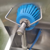 Brosse de nettoyage de semelles et de tiges de bottes en fibre de polyester haute résistance pour machine à laver les bottes et machine à laver manuelle