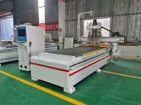 Máquina CNC de Anidamiento de Cuatro Procesos 1325, Router CNC de Madera de 4 Cabezales para Corte y Grabado de Muebles, Paneles de Puertas y Armarios