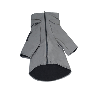 Impermeabile per Cani con Cappuccio, Tuta Grigia per Bulldog Francese, Abbigliamento Estivo Casual Sportivo per Cuccioli - Product Image 6