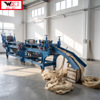 Machine à carder le sisal/fibre de banane, directement de l'usine, capacité 300-700 kg/h, réglable pour la production de fil de corde et de fil de tapis