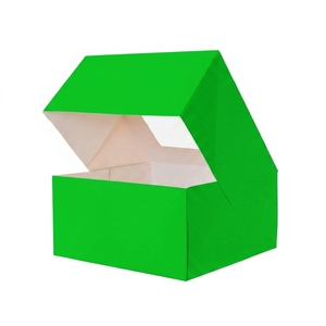 100% Hersteller Professionelle Bäckerei-Box mit Fenster aus Recycling-Materialien Rosa Kleine Kuchen- und <span class=keywords><strong>Sushi</strong></span>-Boxen mit Magnetverschluss und Individuellem Logo - Product Image 4