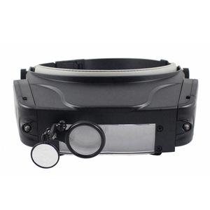 <span class=keywords><strong>Loupe</strong></span> de casque multi-magnification avec éclairage LED mains libres pour la réparation - Product Image 1
