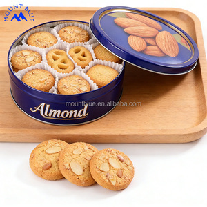 Biscuits saveur amande, emballage bleu, directement de l'usine, collation délicieuse, Keks Galleta, emballage sain, biscuits croustillants - Product Image 1