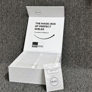 Boîte en carton rigide magnétique personnalisée pour aligneurs dentaires transparents, étui pour aligneurs dentaires, boîtes d'emballage pour aligneurs dentaires avec séparateurs - Product Image 4