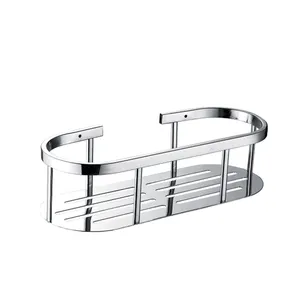 Singolo in acciaio inox 304 bagno caddy doccia a parete mensola del bagno cremagliera