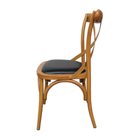 Chaise à dossier croisé personnalisée de haute qualité, style antique nordique, chaise de salle à manger X-Back, chaise pour restaurant, chaise d'hôtel