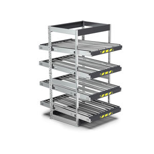 Crémaillère dynamique Fami Kanban FIFO ST1102 1100x1009x2009mm avec 4 cadres inclinés - Product Image 1