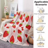 Cadeaux d'automne et d'hiver imprimés en forme de cœur mignons et différents personnalisables, couverture en flanelle chaude, confortable et douce