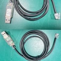 Câble de communication blindé tressé USB FTDI vers RJ12 RJ11 6 broches RS485 de qualité supérieure pour contrôle de débit massique (MFC) vers PC (1,8 m)