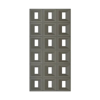 Panneau 3D en PU imitation béton, grille décorative ajourée, écran de séparation, carrelage mural 1200x600