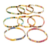 En gros Miyuki Tila Perlé pour Bracelet pour Femmes Classique Bohème Coloré Élastique D'été Plage Surf Boule-Forme Bijoux
