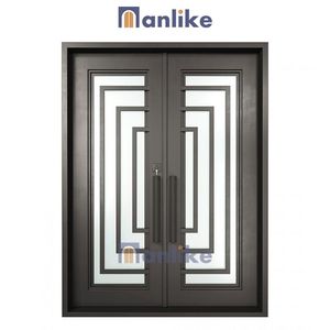 Anlike Italien Ancien Double Intérieur Pas Cher Rustique Chinois Belle <span class=keywords><strong>Entrée</strong></span> Grande Frontale Luxe Portes En Fer Forgé Pour La <span class=keywords><strong>Maison</strong></span> - Product Image 5