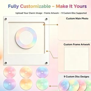 Magnete per Frigorifero Personalizzato <span class=keywords><strong>con</strong></span> Giradischi NFC, Luce e Disco Rotante, Sensore NFC per Riproduzione Automatica della Canzone - Product Image 4
