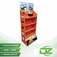 Support d'affichage au sol pliable en PVC personnalisé pour la vente au détail d'électronique |   Présentoir pour routeurs et batteries externes pour promotion en magasin OEM