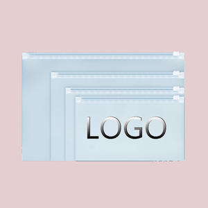Eco Friendly CPE Material Horizontal Zipper Bag Thick Frosted Self Sealing Bag For Underwear <b>Socks</b> Clothing Packaging - Product Image 1