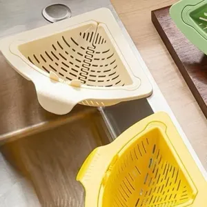 Plastic Kitchen <strong>Sink</strong> Filter Drainage <strong>Basket</strong> with Dry/Wet Separation Magnetic Drainage Hanging Vegetable Washing Function - Product Image 1