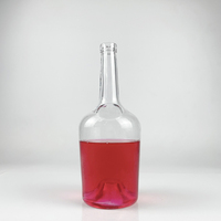 1000ml 500ml Potbelly Long Cou Vodka Whisky Tequila Brandy Rhum Gin Fabricant de bouteilles en verre populaire