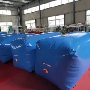 Indústria Inflável Soft 15000 Liter PVC Tarpaulin Tear Resistance Storage Water Bladder Pillow Storage Tank