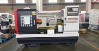 Tour CNC à lit plat horizontal à broche unique CK6136 personnalisable, de taille moyenne, pour le métal, 5,5 kW, contrôleur GSK, haute précision, CE