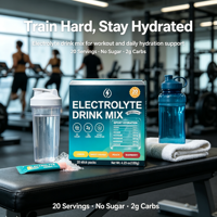 Sachets de mélange de boisson électrolytique sans sucre, certifiés GMP ISO, pour hydratation et récupération énergétique, avec potassium et magnésium, marque distributeur OEM ODM