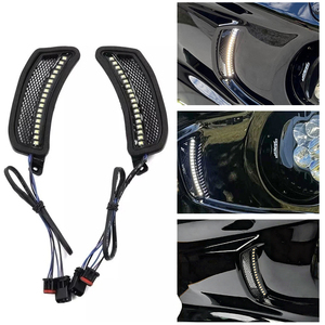 ไฟ LED หน้ารถแบบมีช่องระบายอากาศ พร้อมไฟเลี้ยวและไฟวิ่งกลางวัน DRL สำหรับรถมอเตอร์ไซค์ฮาร์เลย์ ซอฟเทล โลว์ไรเดอร์ ST อุปกรณ์ตกแต่งรถมอเตอร์ไซค์ - Product Image 2