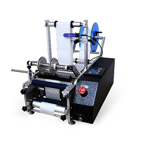 Application d'étiqueteuse semi-automatique Machine d'étiquetage de bouteilles carrées rondes double face avant arrière