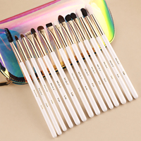 Kit completo de brochas de maquillaje para rostro, brochas premium para polvos, colorete, contorno, iluminador y base, juego de maquillaje multifuncional para belleza facial