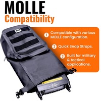 Sac étanche en PVC noir personnalisé pour le camping, la randonnée et l'escalade en plein air