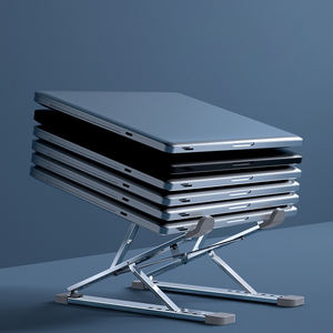 Soporte elevador plegable de aluminio para ordenador portátil, altura ajustable, ajustable - Product Image 6