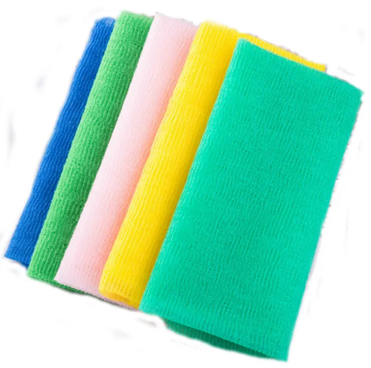 Serviette de bain en nylon, à longue bande anti-frottements, mousse pour le dos, serviette de lavage du corps, douce et solide, style coréen