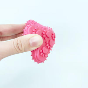 Giocattolo per animali domestici all'ingrosso della fabbrica giocattolo da masticare per biscotti per cani molari morbidi e durevoli colorati a forma di osso carino - Product Image 3