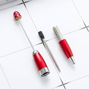 ปากกาลูกลื่นโลหะขนาดพกพาแบบ DIY ประดับลูกปัด ปรับแต่งได้ พร้อมโลโก้ - สำหรับสำนักงานและนักเรียน - Product Image 4