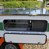 Belyoo Ape Piaggio Tricycle électrique mobile pour bar à jus de fruits Station Cocktail Bière Taco Chariot à vendre Fourgon alimentaire Tuk Tuk Camion