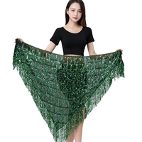 Danse du ventre taille chaîne nouvelle robe portefeuille gland robe de danse orientale taille robe paillettes taille serviette hanche Triangle serviette