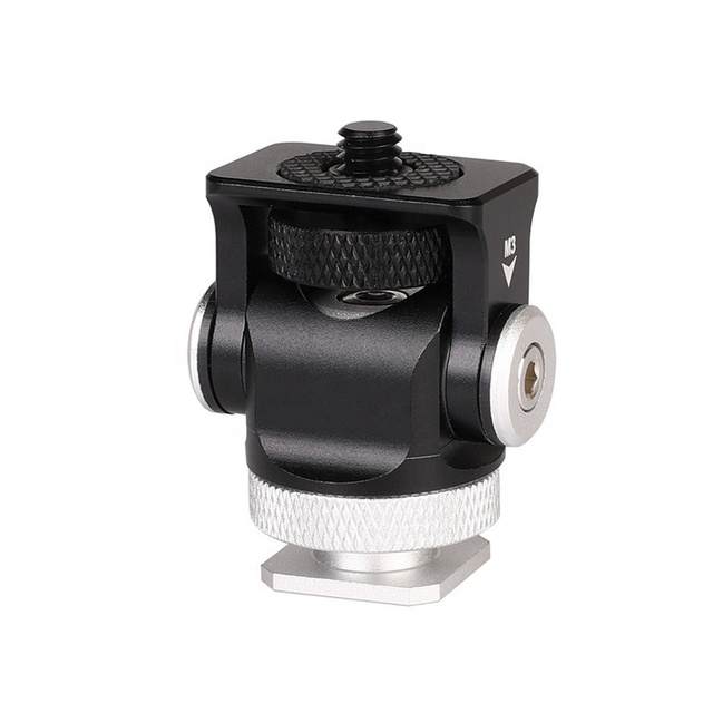 180 Degree Tilt & 360 Degree Swivel 5/7 Inch Monitor Holder for DSLR Cameras EDC Tools Box Screw Fixture Field Monitor Mount