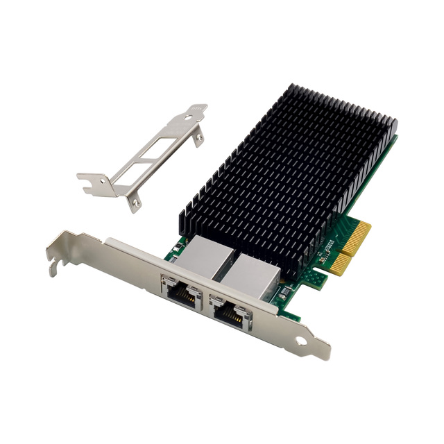 Dual-RJ45 10G Server Network Card PCIe X4 X540 Converged NIC for Intel AI Servers 10GbE Wired Network Adapter in Stock