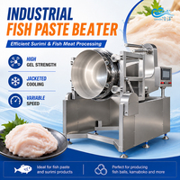 Broyeur industriel de pâte de poisson RAIKAI avec système de refroidissement à double enveloppe pour la transformation du surimi