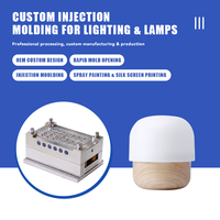 Abat-jour en verre opale blanc moulé par injection sur mesure, couvercle champignon de remplacement pour luminaires