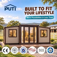 Maison conteneur extensible durable de 20 pieds et 40 pieds avec structure galvanisée pour camp de construction ferroviaire