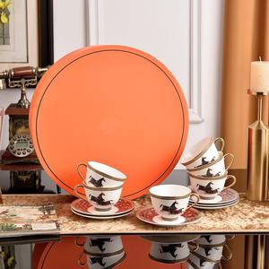 European Home Teacup Set Living Room Ceramic Teapot <b>Kettle</b> Wedding Housewarming Bone China Gift for 6 Cup and 6 Saucer - Product Image 5