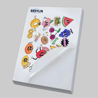 Fabricants de papier A4 brillant/mat PP brillant/PP mat transparent feuille d'autocollants pour imprimante laser à jet d'encre