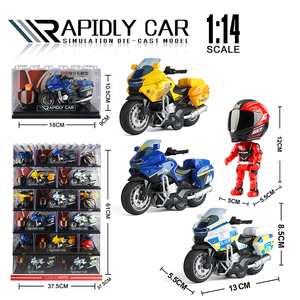 Modellino di Mini Moto in Scala 1:14 in Lega e Metallo Pressofuso con Casco e Supporto Espositivo in Acrilico per Collezionisti - Product Image 4