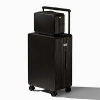 Ensemble de valises mère et enfant avec poignée large, bagages à roulettes, valise de cabine avec serrure à combinaison, valise de voyage antivol, logo personnalisé