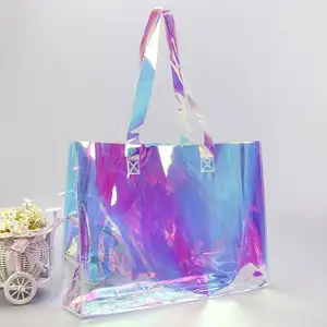 Недорогая водонепроницаемая сумка-желе из ПВХ, прозрачная сумка-тоут для конфет, силиконовые женские сумки