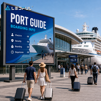 Affichage numérique LED extérieur P10 pour les informations des terminaux portuaires avec économie d'énergie, avis publics et installation fixe